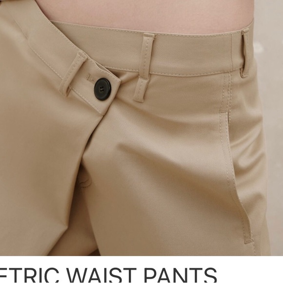 Zara asymmetrical chino pants. Sz M - Picture 3 of 8